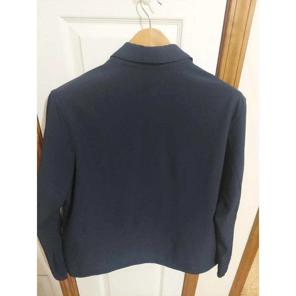 Banana Republic Jacket Mens Large Blue Long Sleeve Snap Lined Button Up Collared